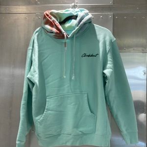 Clickbait size Medium sweatshirt in mint teal color like new hoodie